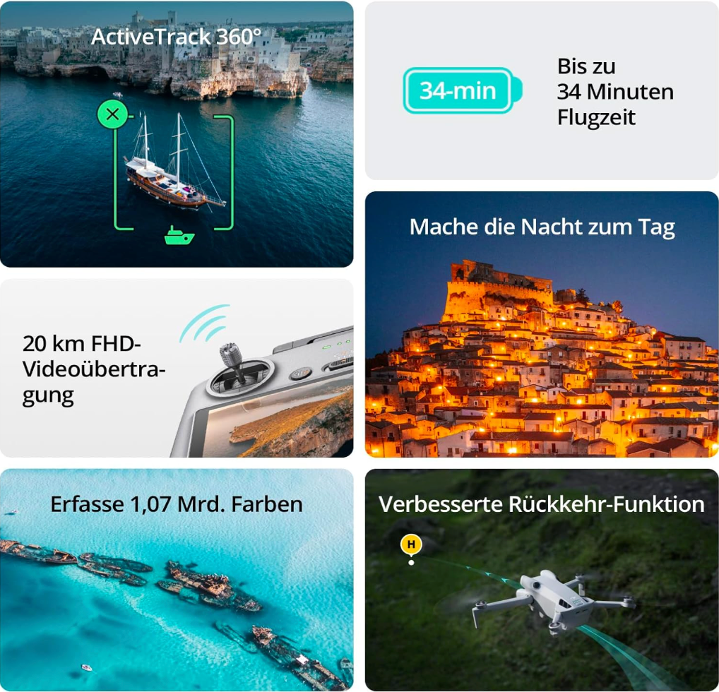 Ultraleichte Drohne mit 4K-Kamera